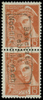 ** Spécialités Diverses GUERRE DUNKERQUE Poste N°409 : 15c. Brun-orange, PAIRE, TB - Guerre (timbres De)