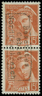 ** Spécialités Diverses GUERRE DUNKERQUE Poste N°409 : 15c. Brun-orange, PAIRE, TB - War Stamps