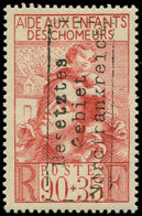 * Spécialités Diverses GUERRE COUDEKERQUE Poste N°428 : 90c. + 35c. Rouge-brique, TB - War Stamps