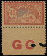 ** VARIETES 119d  Merson, 40c. Rouge Et Bleu, Bdf, Manchette GC, TB - Neufs