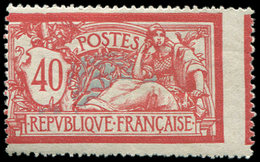 * VARIETES 119   Merson, 40c. Rouge Et Bleu, Piquage A CHEVAL, TB - Neufs