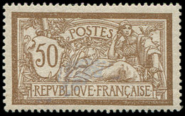 ** VARIETES 120   Merson, 50c. Brun Et Gris, Centre DEPLACE, Bon Centrage, TTB - Unused Stamps