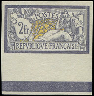 (*) VARIETES 122a  Merson,  2f. Violet Et Jaune, NON DENTELE, Bdf, TB - Neufs