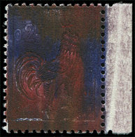 ** VARIETES 1331   Coq De Decaris, 0,25 Bleu, Rouge Et Brun, TOTALEMENT MACULE, Petit Bdf, TB - Neufs