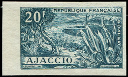 ** ESSAIS DE COULEURS NON DENTELES 981A  Ajaccio, 20f., NON EMIS, ESSAI En Bleu-vert, NON DENTELE, TB. C, Cote Maury - Autres & Non Classés