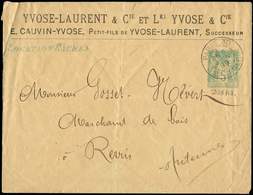 Let ENTIERS POSTAUX Sage,  5c. Vert, Env. TSC N°D18h3, Yvose-Laurent 145 X 115 Mm, Obl. Paris 30 5/6/99, 2 Plis Et Petit - Other & Unclassified