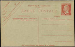 Let ENTIERS POSTAUX Pasteur, CPRP 60c. Rouge, Neuve, TB - Other & Unclassified