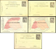 Let ENTIERS POSTAUX Chaplain, 5 CP N°B1, B2, B7, B10 Et B14 (CPRP), Neuves, TB - Pneumatiques