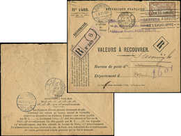 Let LETTRES DU XXe SIECLE N°120 Obl. Méc. Paris 8 29/1/21 Sur Valeurs à Recouvrer Rec., Arr. Aux PAYS-BAS Le 1/2, TB - Briefe U. Dokumente