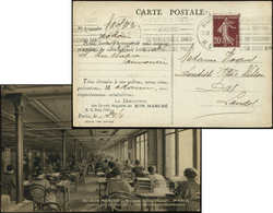 Let LETTRES DU XXe SIECLE N°139 De Roulette Obl. 26/4/26 Sur CP Du Bon Marché, TB - Briefe U. Dokumente