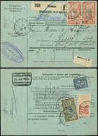 Let LETTRES DU XXe SIECLE N°143 + 145 PAIRE + 161 + Timbre Fiscal à 20c. Obl. RIXHEIM 28/1/24 Sur Bulletin De CPx, N°161 - Covers & Documents