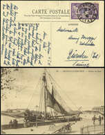 Let LETTRES DU XXe SIECLE N°144 Obl. HONFLEUR 5/10/29 S. CP Pour La SUISSE, TB - Covers & Documents