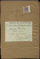 Let LETTRES DU XXe SIECLE N°233 Obl. Paris 44 7/2/30 Sur Grande Bande Des Annales Des Falsifications, 9ème échelon, RR E - Covers & Documents