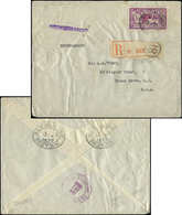 Let LETTRES DU XXe SIECLE N°240 Obl. Paris 21/12/28 S. Env. Rec., Arr. NEW-YORK Le 9/1/29, TB - Briefe U. Dokumente