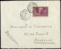 Let LETTRES DU XXe SIECLE N°256 Obl. Hexag. GRASSE 18/4/30 Sur Env. Pour La BELGIQUE, TB - Briefe U. Dokumente