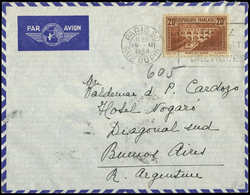 Let LETTRES DU XXe SIECLE N°262 Obl. Méc. PARIS 80 19/9/38 S. Env. Par Avion Pour L'ARGENTINE, TB - Briefe U. Dokumente