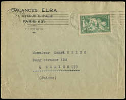 Let LETTRES DU XXe SIECLE N°269 Obl. 18/3/31 S. Env. Pour La SUISSE, TB - Briefe U. Dokumente