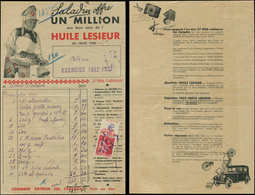 Let LETTRES DU XXe SIECLE N°283 Avec Pub Obl. Fiscale Sur Facture Illustrée, Usage Fiscal Pour Acquit De Règlement, TB - Briefe U. Dokumente