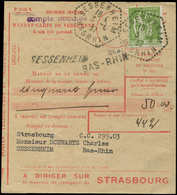 Let LETTRES DU XXe SIECLE N°284A Obl. SESSENHEIM 3/6/37 Sur Mandat-Carte De Versement à Un CCP, TB - Briefe U. Dokumente