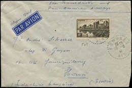 Let LETTRES DU XXe SIECLE N°501 Obl. LOMPNES 18/8/41 Sur Env. Par Avion Pour HANOI Par Voie Transatlantique Et Pan-Ameri - Briefe U. Dokumente