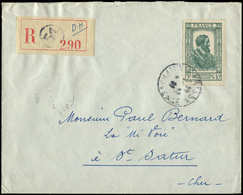 Let LETTRES DU XXe SIECLE N°592 Obl. 6/4/44 Sur Env. Rec., 2e échelon, TB - Briefe U. Dokumente