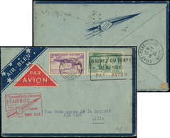 Let Air Bleu N°303 + PA 7 Obl. Càd PARIS 10/7/35 S. Env., Cachet  PARIS-LILLE, TB - Erst- U. Sonderflugbriefe