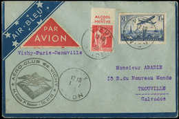 Let Air Bleu N°283 Et PA 9 Obl. Càd VICHY 1/7/36 S. Env., Cachet  VICHY-DEAUVILLE, TB - First Flight Covers