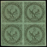 ** 1     1c. Olive, BLOC De 4, ESSAI Dans La Couleur, 2 Ex. *, TB - Otros & Sin Clasificación