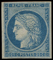 * 23   25c. Bleu, T I, TB - Autres & Non Classés