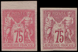 (*) 28 Et 28a, 75c. Rose Et 75c. Carmin, TB - Autres & Non Classés