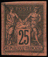 43   25c. Noir Sur Rouge, Oblitération Légère, TB/TTB - Other & Unclassified