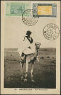 Let MAURITANIE N°40 Et 44 Obl. BOGHE 18/11/34 Sur CP, TB - Autres & Non Classés