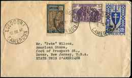 Let CAMEROUN 122, 188 Et 258 Obl. Càd LOLODORF 18/7/46 S. Env. Pour Dover New Jersey, TB - Sonstige & Ohne Zuordnung