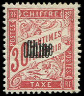 * CHINE Taxe 5a : 30c. Rouge, DOUBLE Surcharge, TB - Other & Unclassified