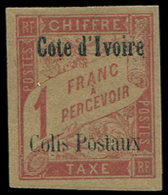 * COTE D'IVOIRE Colis Px 4 : 1f. Rose Sur Paille, TB - Autres & Non Classés