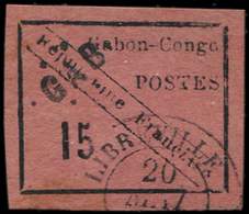 GABON 14 : 15c. Noir Sur Rose, Oblitéré Càd, TB. Br - Autres & Non Classés