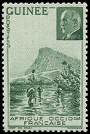 ** GUINEE 176a : Pétain Vert, SANS Faciale, TB - Other & Unclassified