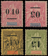 * MADAGASCAR 48a (*), 50a, 53cI, 54a Obl., Tous B/TB - Other & Unclassified