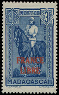 * MADAGASCAR 243 : 3c. Bleu, FRANCE LIBRE, TB - Other & Unclassified