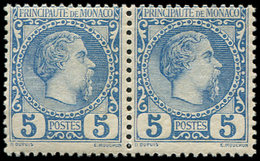 ** MONACO 3 : 5c. Bleu, Charles III, TB. C - Used Stamps