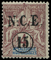 * NOUVELLE CALEDONIE 55b : 15 Sur 4c. Lilas-brun Sur Gris, ERREUR, TB. C - Unused Stamps