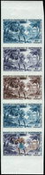 ** NOUVELLE CALEDONIE 340 : J. Du T. 1967, BANDE De 5 Essais De Couleur Bdf, TB - Unused Stamps