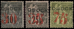 * OBOCK 28/30 : Commerce Surchargés De 1892, TB - Other & Unclassified