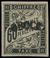 * OBOCK Taxe 4 : 60c. Noir, TB - Other & Unclassified