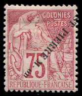 * SAINT PIERRE ET MIQUELON 29A : 75c. Rose, Surcharge RENVERSEE, Une Dc, Sinon TB - Unused Stamps