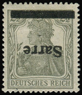 * SARRE 2a : 2 1/2p. Gris Olive, Surcharge RENVERSEE, TB - Unused Stamps