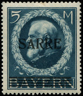 * SARRE 30a : 5m. Bleu, Variété Petit "A", TB - Unused Stamps