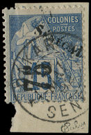 SENEGAL 6 : 75 S. 15c. Bleu, Obl. S. Fragt, TB. C - Other & Unclassified