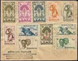 Let T.A.A.F. 11 T. Diff. De Madagascar Obl. Càd St PAUL Et AMSTERDAM 31/12/48 S. Env., TB - Unused Stamps