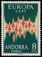 ** ANDORRE ESPAGNOL 64A : 8p. Vert, Europa 1972, TB - Autres & Non Classés